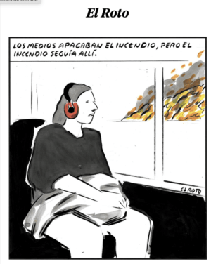 Andrés Rábago: “El Roto”:  Viñeta del 10.IV 2023