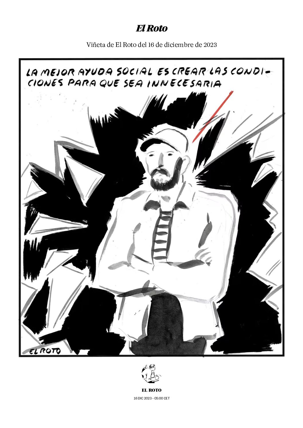 Andrés Rábago “El Roto”: Viñeta del 16.XII.2023