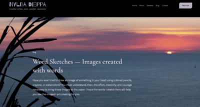 Nylda Dieppa:  Word Sketches — Images created with words