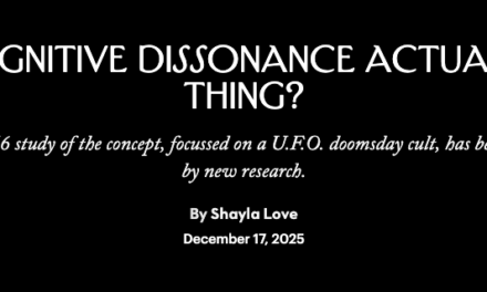 The New Yorker – Is Cognitive Dissonance Actually a Thing